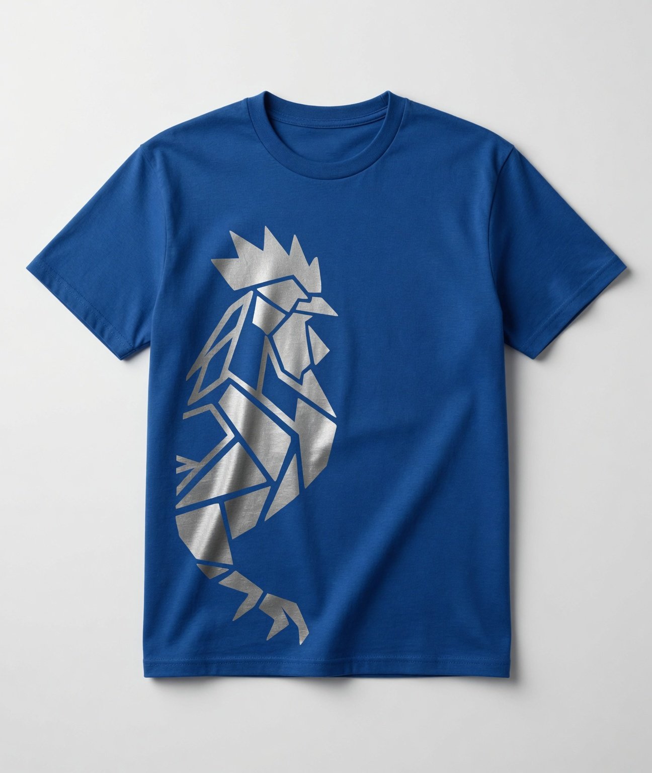T-shirt Bleu France - Coq Argent Métallisé - Série Limitée et Numérotée – Image 2